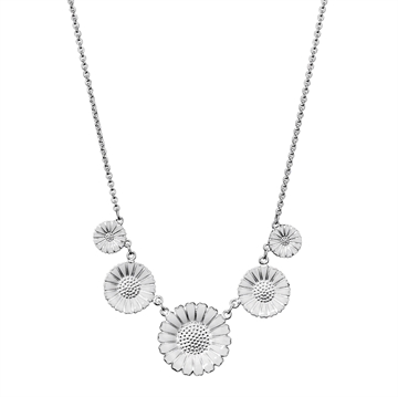 Marguerit collier sølv