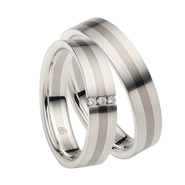 Vielsesringe i Sølv & Palladium