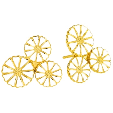 Forgyldte Marguerit ørestikker