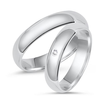 Vielsesringe i Sølv