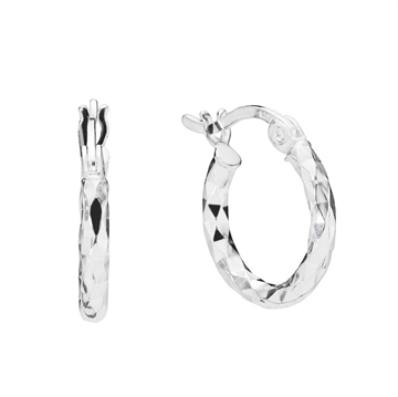 Creoler i Sølv - 14 mm