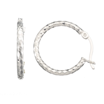 Creoler i Sølv - 19 mm