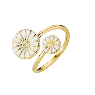 Forgyldt Marguerit ring