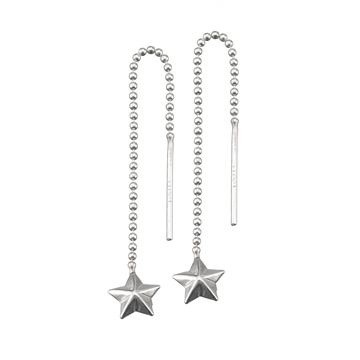 Disko ørehænger i Sølv 