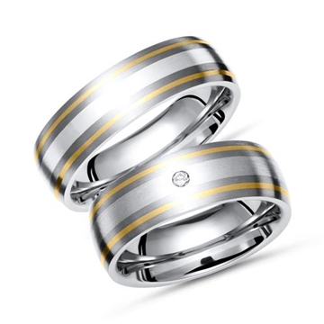 Vielsesringe i Titanium