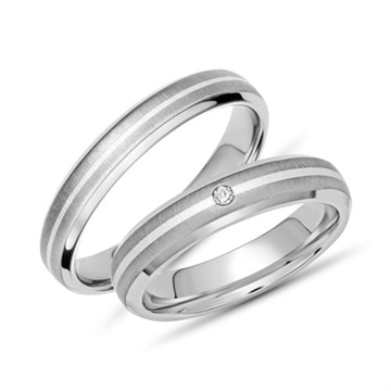 Vielsesringe i Titanium og Sølv