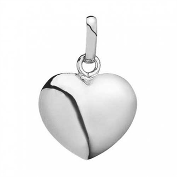 Forgyldt vedhæng med hjerte