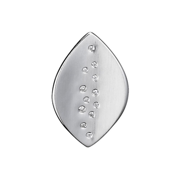 Vedhæng i sølv m. blad