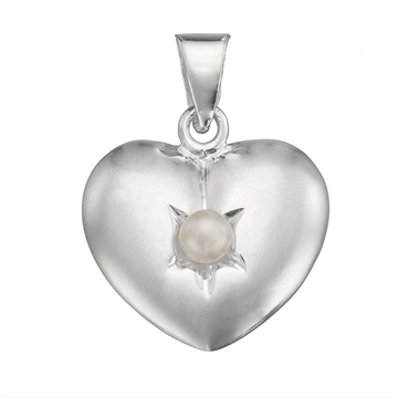 Vedhæng i Sølv m. hjerte