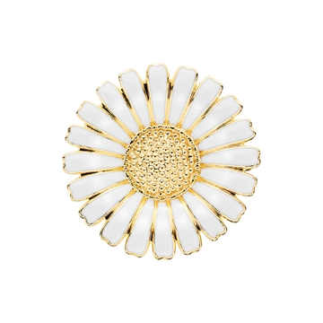 Forgyldt Marguerit broche