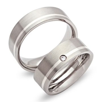 Vielsesringe i Stål og Sølv