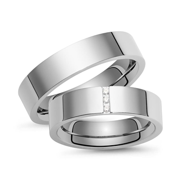 Vielsesringe i Titanium