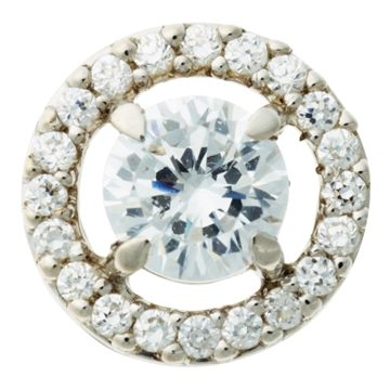 Vedhæng sølv m. zirkonia