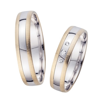 Vielsesringe i Rødguld og Hvidguld