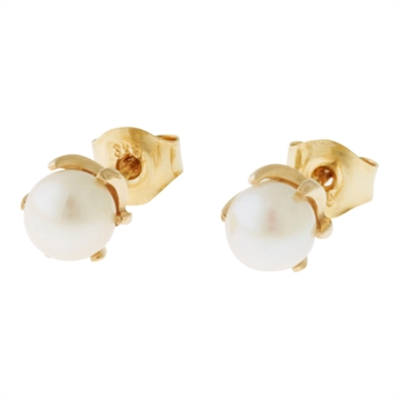 Ørestikker i Guld m. perler