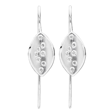 Ørehænger sølv m. blade