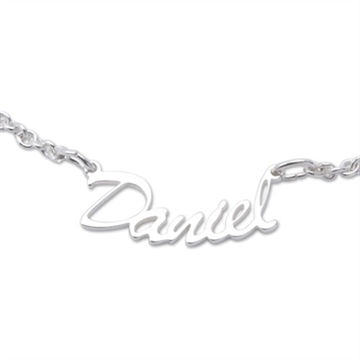 Navneankelkæde i Sølv