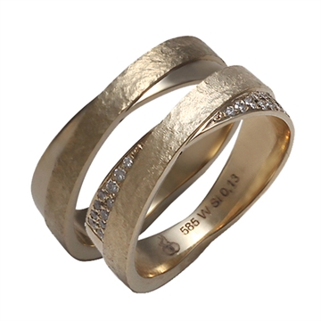 Vielsesringe 8 kt. guld 