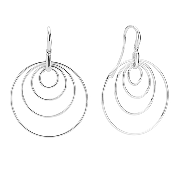 Ørehænger i Sølv med ringe