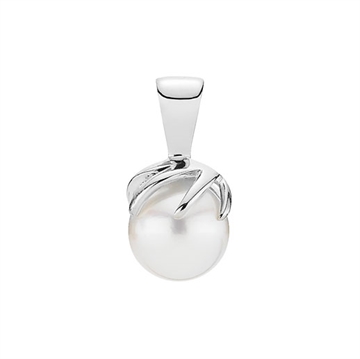 Vedhæng i sølv m. perle i "Klo"