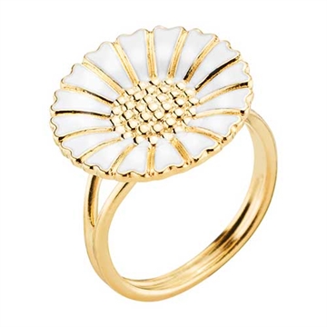 Forgyldt Marguerit ring