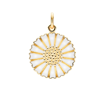 Forgyldt marguerit vedhæng i Sølv