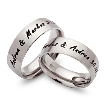 Vielsesringe i Stål