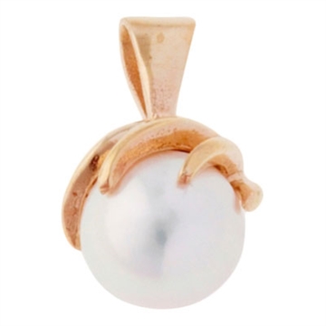 Vedhæng i Guld med perle