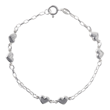 Pigearmbånd i Sølv