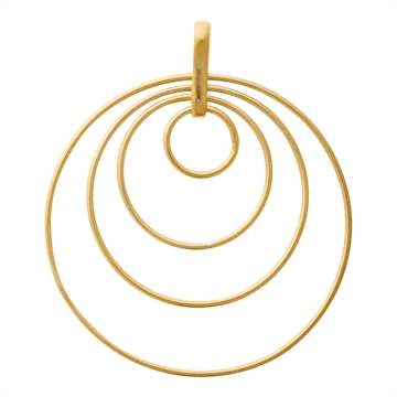 Forgyldt vedhæng med ringe