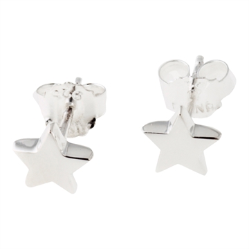 Ørestikker i Sølv m. stjerner