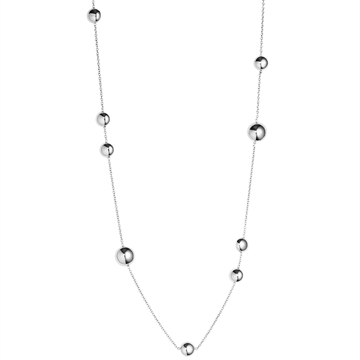 Collier sølv  m. kugler