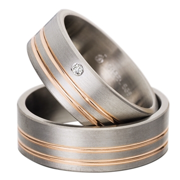 Vielseringe i Stål & Rødguld