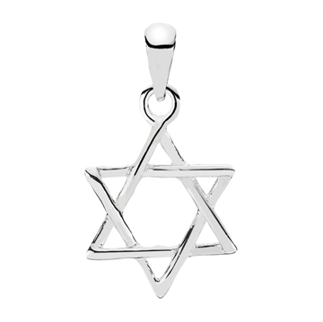 Vedhæng i Sølv med Davidstjerne
