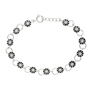 Marguerit armbånd sølv