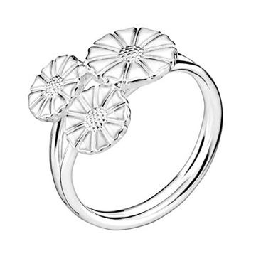 Marguerit ring i Sølv m. buket