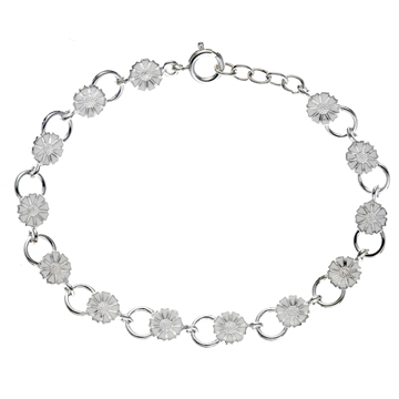 Marguerit armbånd sølv