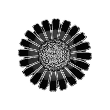 Marguerit broche i Sølv - 36 mm