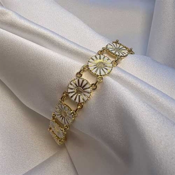 Marguerit armbånd forgyldt
