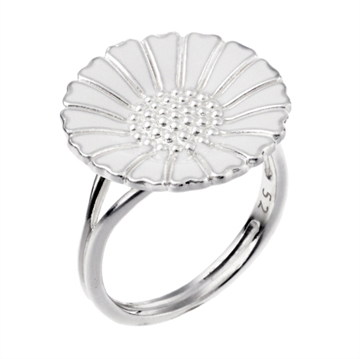 Marguerit ring i Sølv