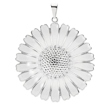 Marguerit vedhæng sølv 43 mm
