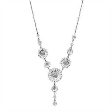 Marguerit collier sølv