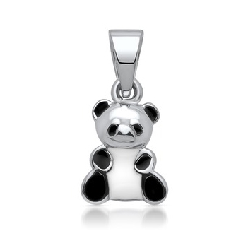 Vedhæng i Sølv med panda