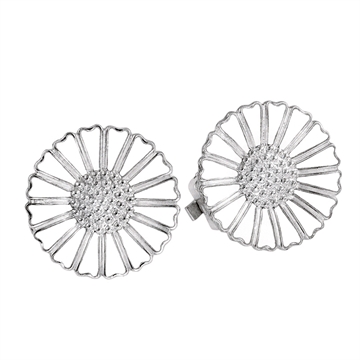 Marguerit øreclips i Sølv