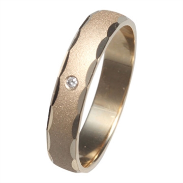 Enkel vielsesring i Guld