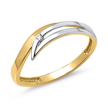 Ring i Guld og Hvidguld