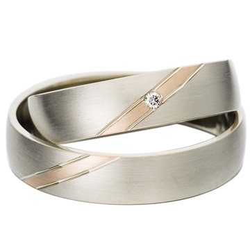 Vielsesringe i Rødguld og Hvidguld