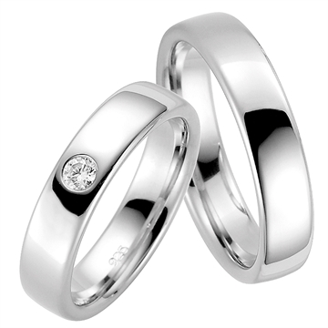 Vielsesringe i Sølv