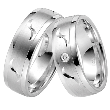 Vielsesringe i 8 kt. Guld