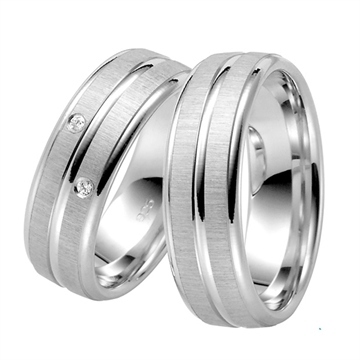 Vielsesringe i Sølv